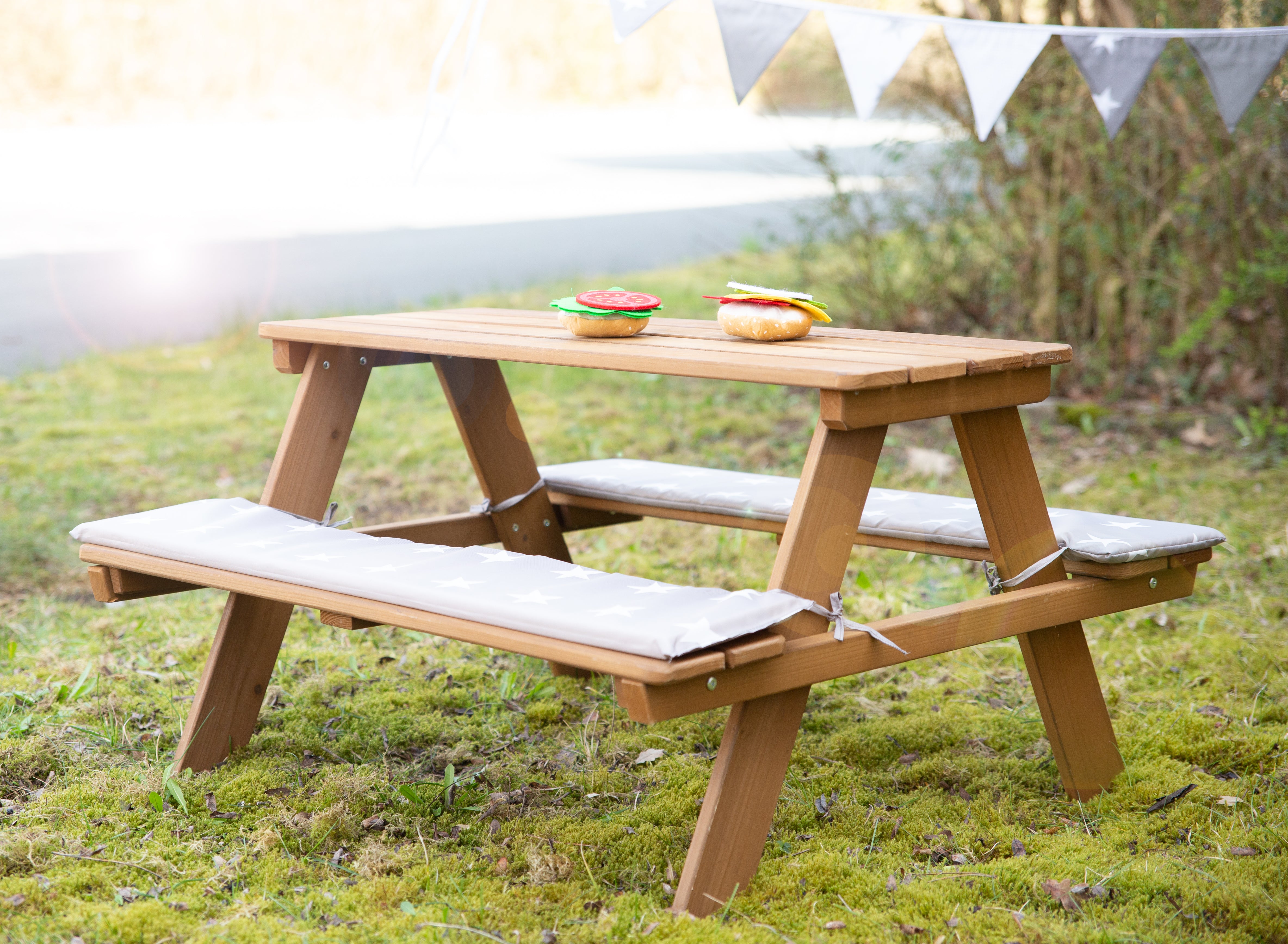 Roba 456001TEV190 Kindersitzgarnitur Outdoor+, Kissen teak teakholz farben – Outdoor + - Bild 7 Roba 456001TEV190 Kindersitzgarnitur Outdoor+, Kissen teak teakholz farben – Outdoor + - Produktbild 7