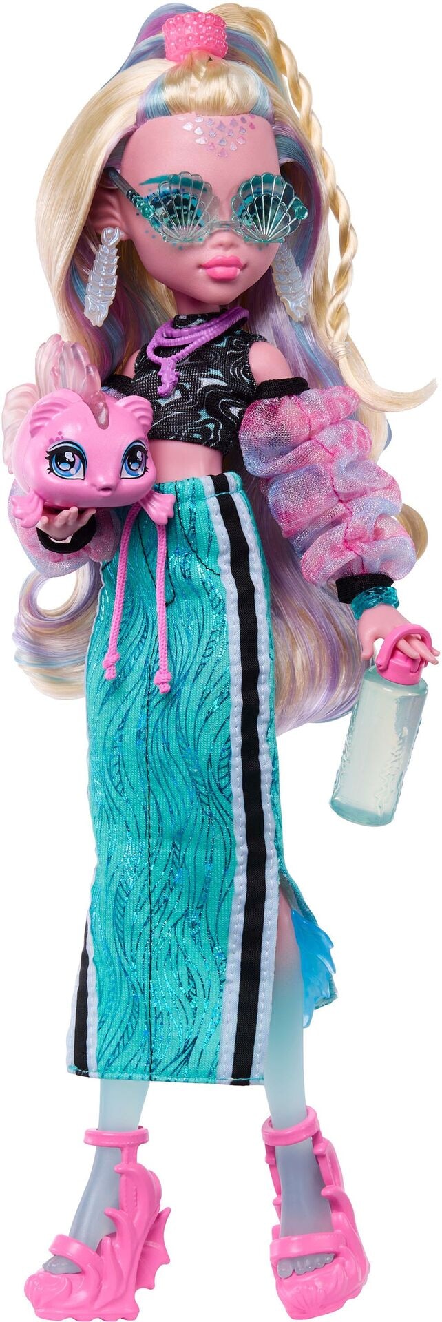 Monster High Lagoona Puppe - Mattel - MATTEL JHK33 Puppe - Mattel - Monster High Lagoona Puppe - Modell MATTEL JHK33 Produktbild fuer Online-Shop