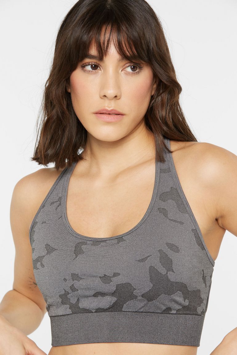 SENSES 2509397132 Sport Top TWI: TCH mit Print, Damen, Grau