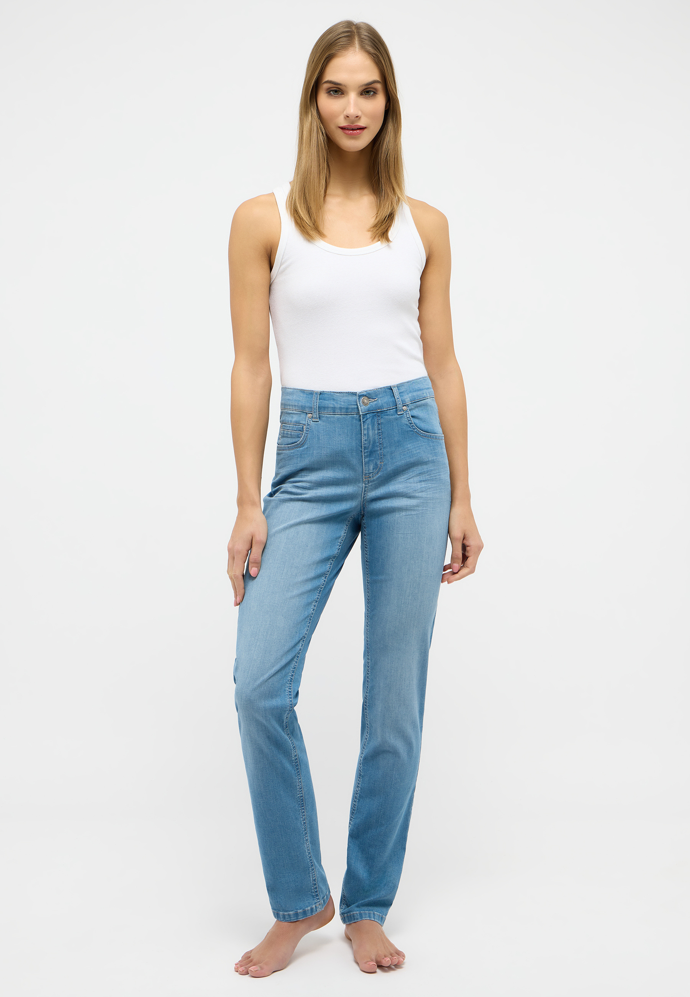 ANGELS 332340030 Damen Jeans Cici Slim Fit - Hellblau ANGELS 332340030 Damen Jeans Cici Slim Fit - Hellblau