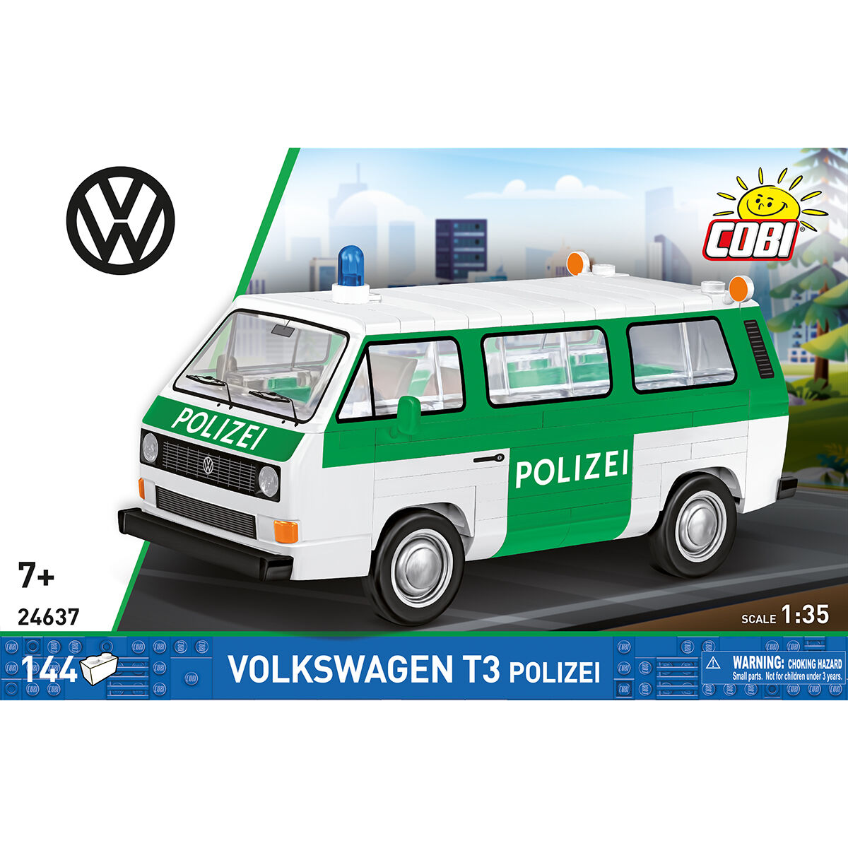 COBI 24637 - VW T3 Polizei - Maßstab 1:36 - Bild 3 COBI 24637 - VW T3 Polizei - Maßstab 1:36 - Bild 3