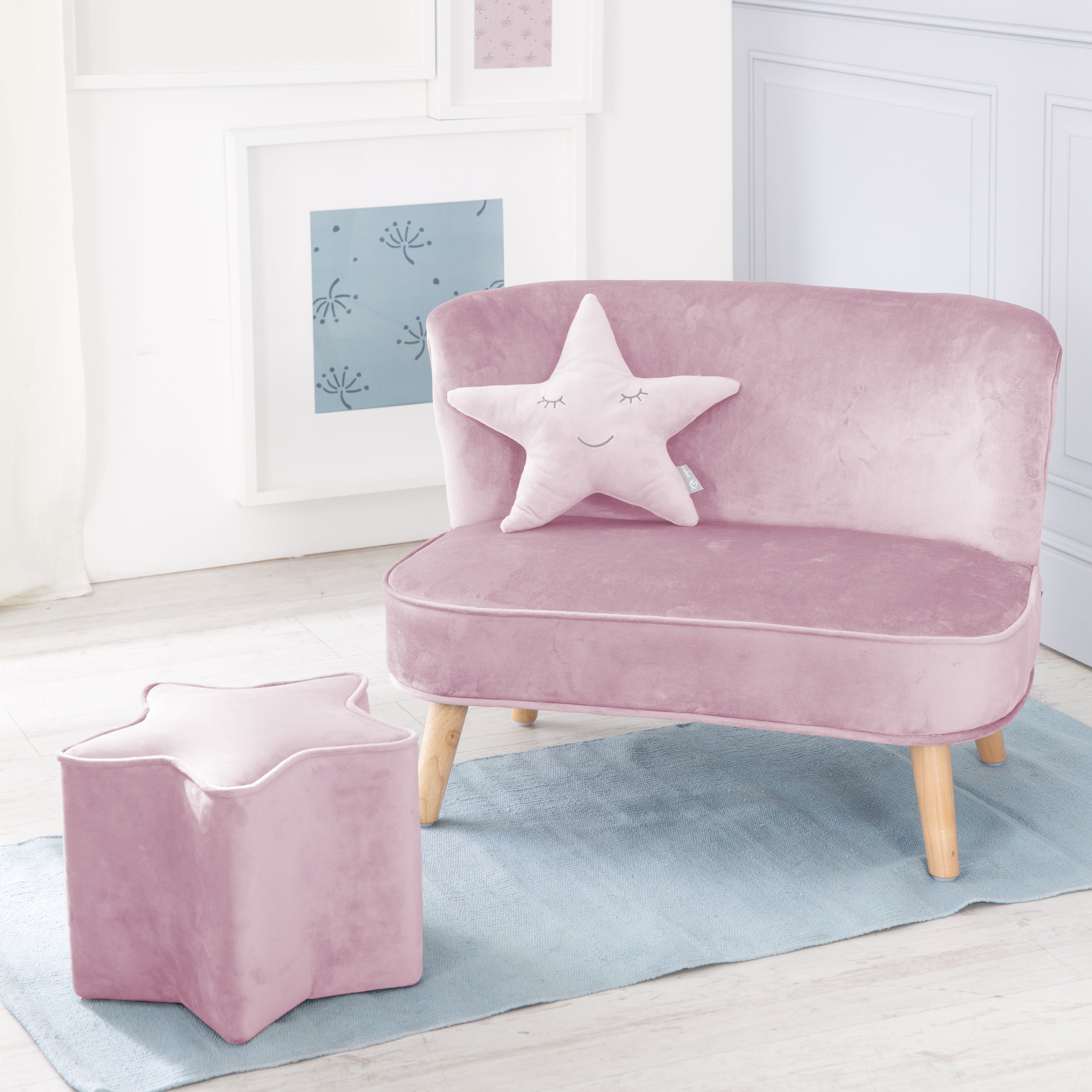 Roba 229S08M3 Lil Sofa Set mittel roba Style rosa – Spielmöbel - Bild 2 Roba 229S08M3 Lil Sofa Set mittel roba Style rosa – Spielmöbel - Produktbild 2