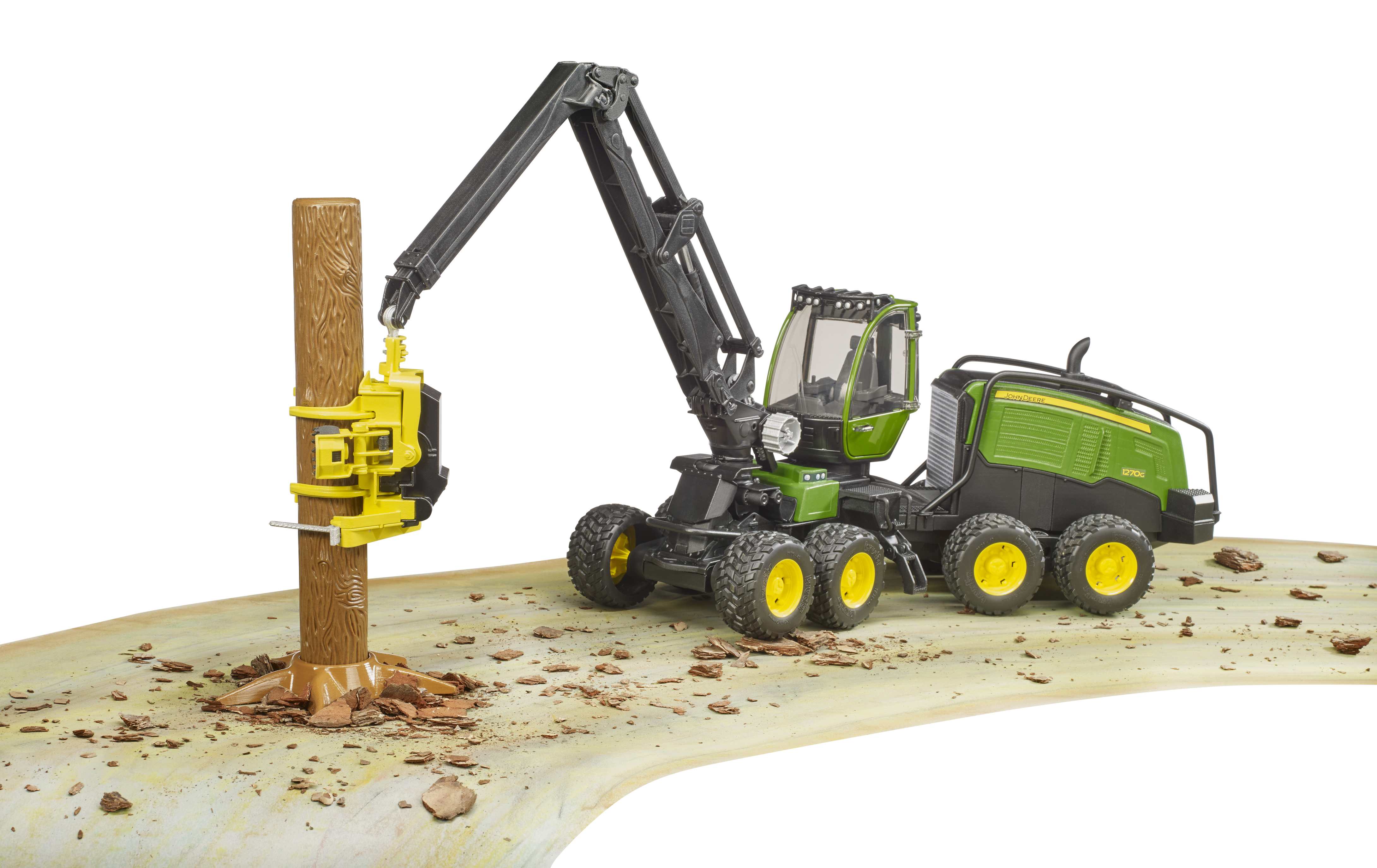 BRUDER 02135 - John Deere 1270G Harvester mit 1 Baumstamm - Bild 9 BRUDER 02135 - John Deere 1270G Harvester mit 1 Baumstamm - Bild 9