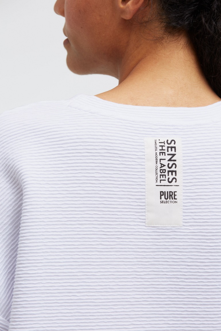 SENSES Strukturiertes Kurzarm-Sweatshirt SO:Y opticwhite SENSES Strukturiertes Kurzarm-Sweatshirt SO:Y opticwhite