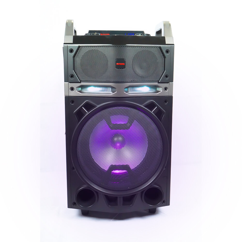 Aiwa_KBTUS-700_The_Thunder_Bluetooth-Lautsprecher,_2_x_kabelloses_Mikrofon,_Fernbedienung, Elektronik, Sprecher, Stereo
