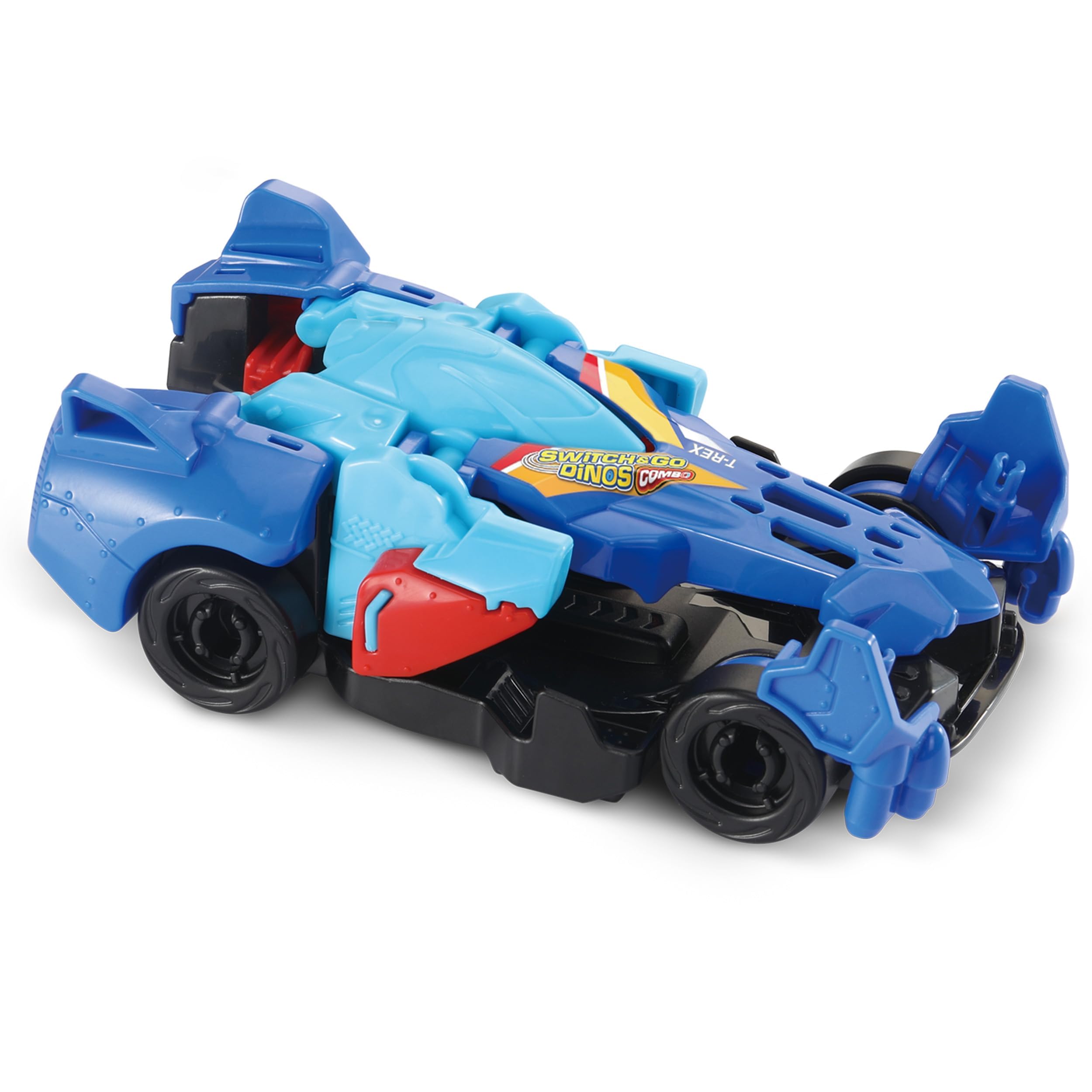 VTech Switch & Go Dinos - Combi T-Rex 80582004 Gras, Rasen, Rasenmäher, Pflanze, Werkzeug