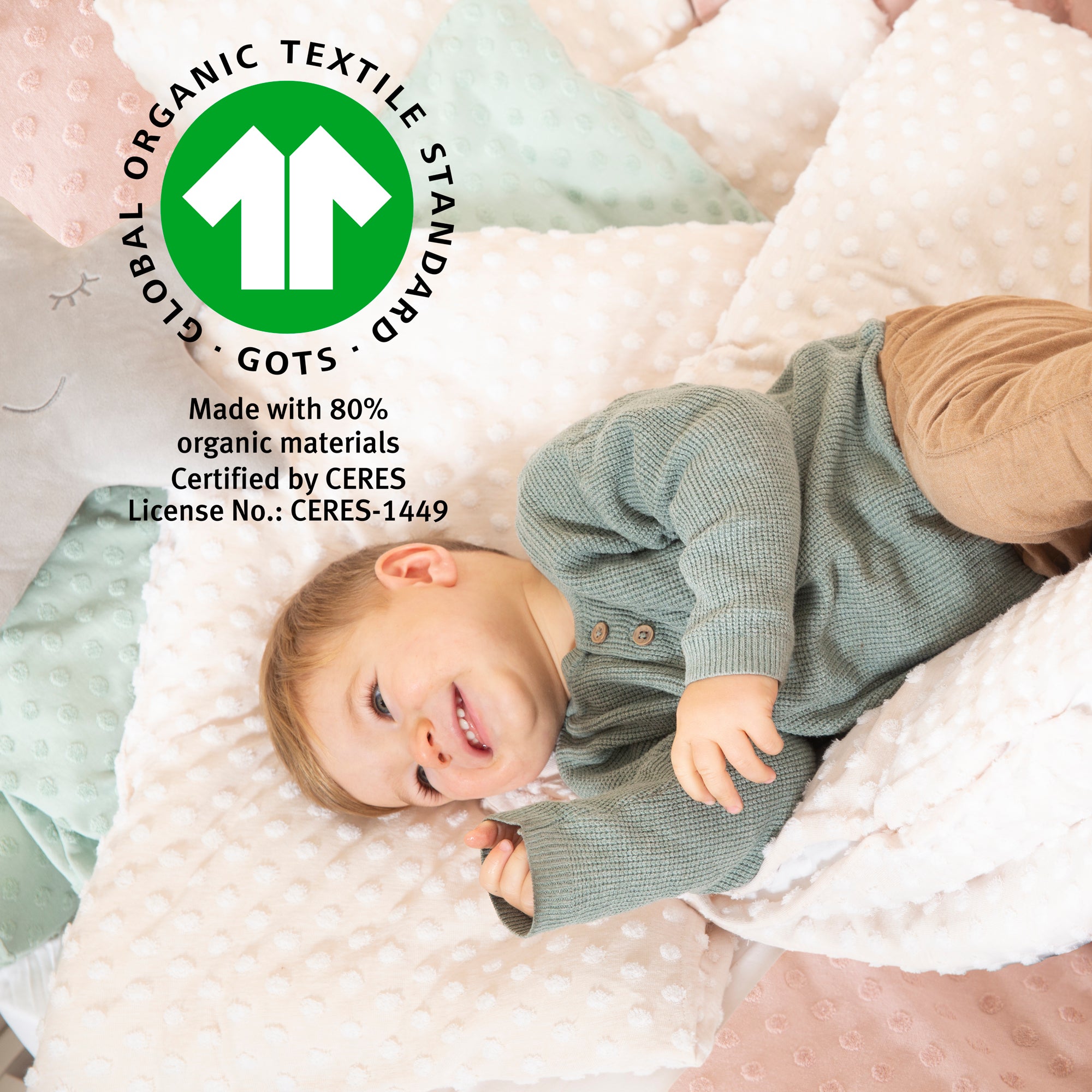 Roba 306111G284 Babydecke frosty almond beige – Heim Textilien - Produktbild 8