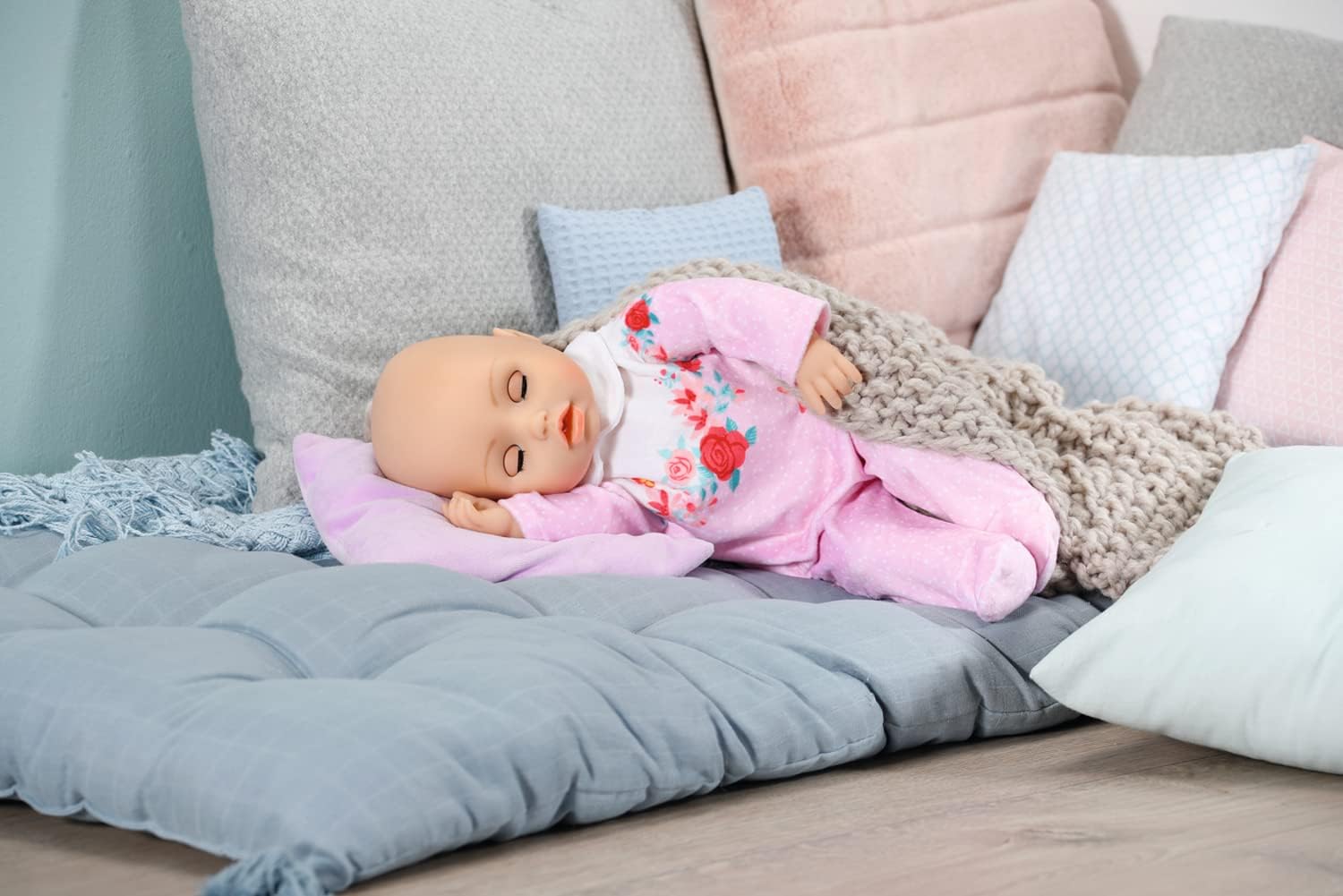 Baby Annabell Strampler rosa Blumen,43cm
