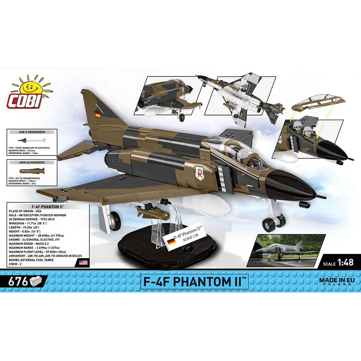 COBI 5898 - F-4F Phantom II™ SCALE 1:48 - Bild 4 COBI 5898 - F-4F Phantom II™ SCALE 1:48 - Bild 4
