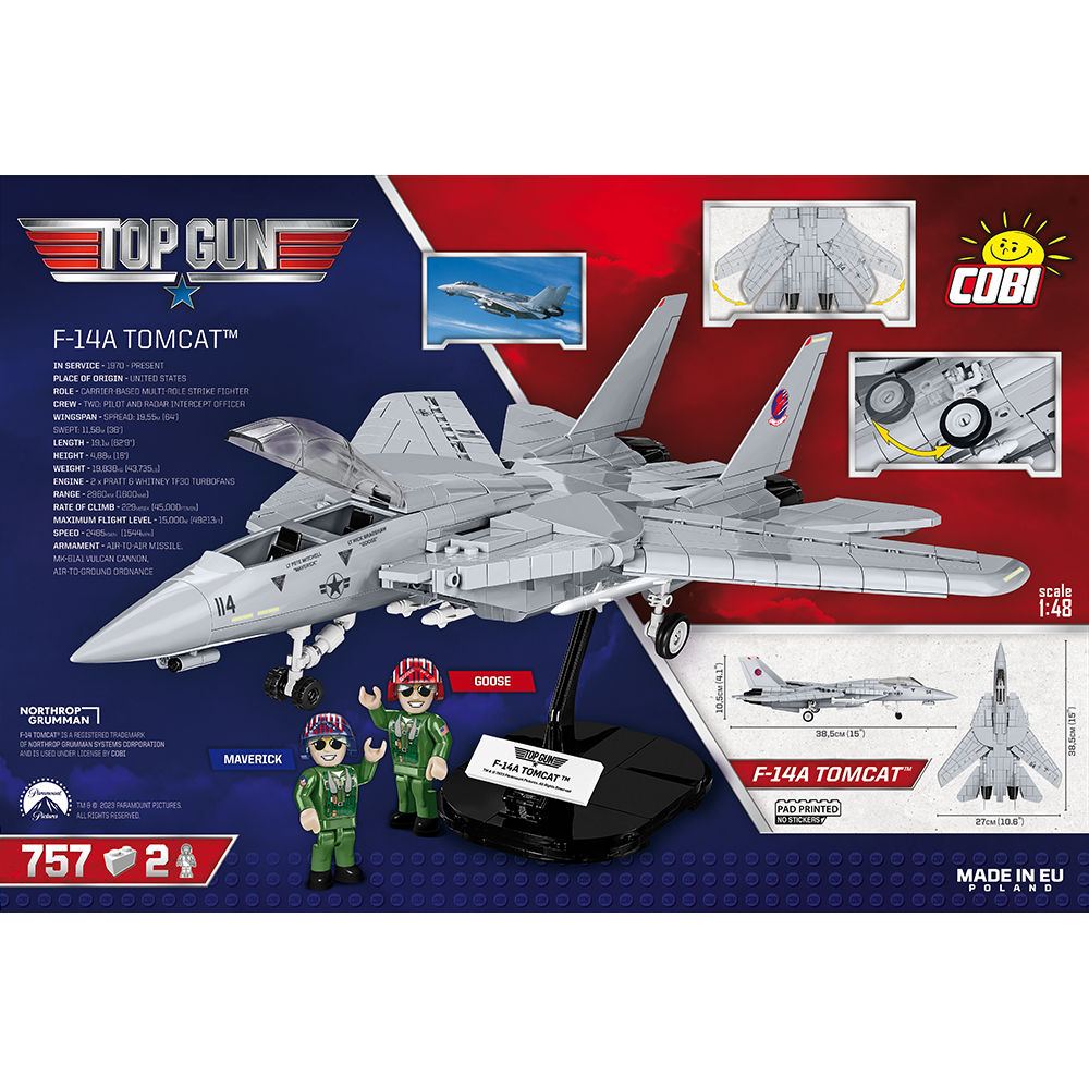 COBI 5811A - F14 TOMCAT - TOP GUN SCALE 1:48 - Bild 4 COBI 5811A - F14 TOMCAT - TOP GUN SCALE 1:48 - Bild 4