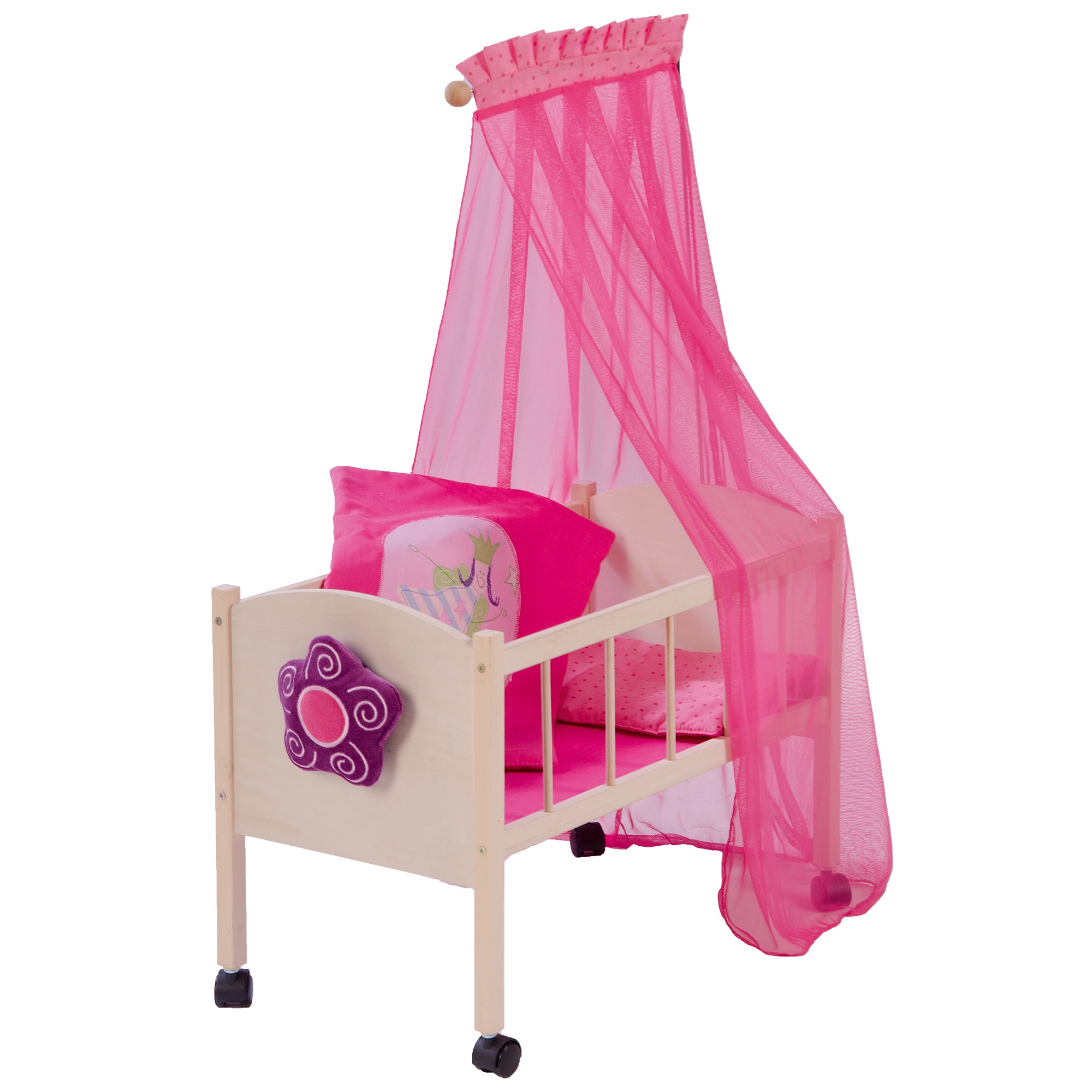 Roba 97233 Puppenstandbett Happy Fee natur lackiert – Puppenmöbel & Häuser - Bild 4 Roba 97233 Puppenstandbett Happy Fee natur lackiert – Puppenmöbel & Häuser - Produktbild 4