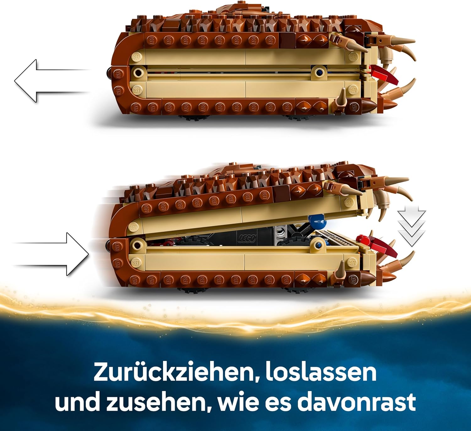 LEGO® Harry Potter™ 76449 Beißendes Monsterbuch der Monster Militärisch, Panzer, Transport, Fahrzeug, Waffe