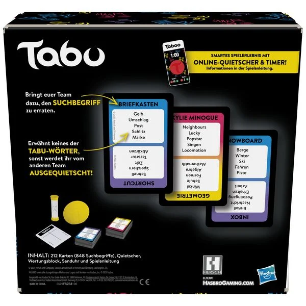 Tabu NEW Partyspiel Wörterspiel 5254100 Tabu NEW Partyspiel Wörterspiel 5254100