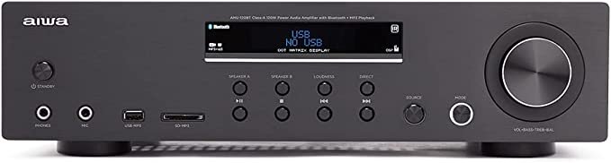 Aiwa_AMU-120BT_Negro_AMPLIFICADOR_2XCANALES/CHASIS_METAL/2XOUT_60W/BT_5.0/USB/SD, Elektronik, Verstärker, Stereo, CD-Spieler, Lautsprecher