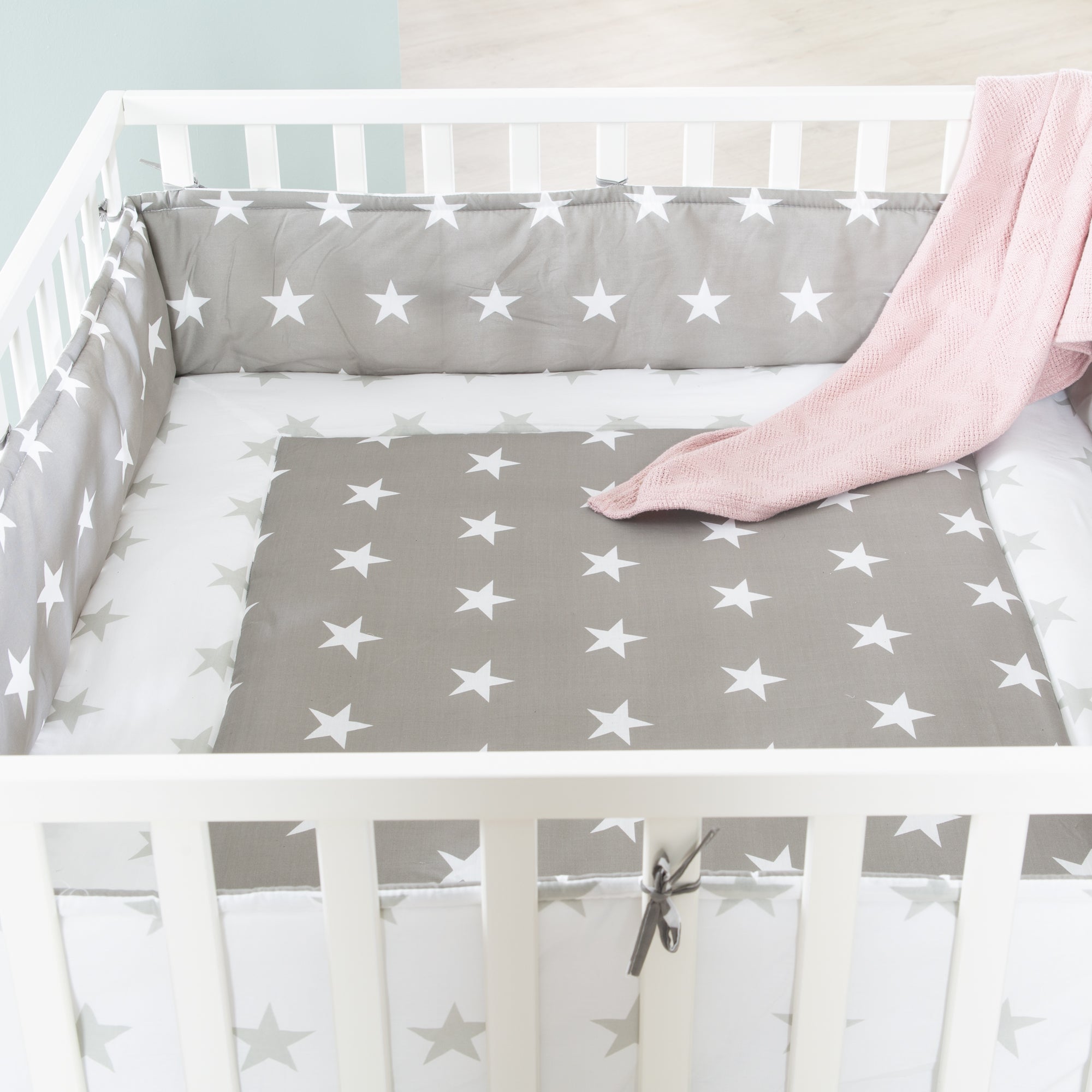 Roba 202300WEV190 Laufgitter 100x100 cm Little Stars weiß - Bild 4 Roba 202300WEV190 Laufgitter 100x100 cm Little Stars weiß - Produktbild 4