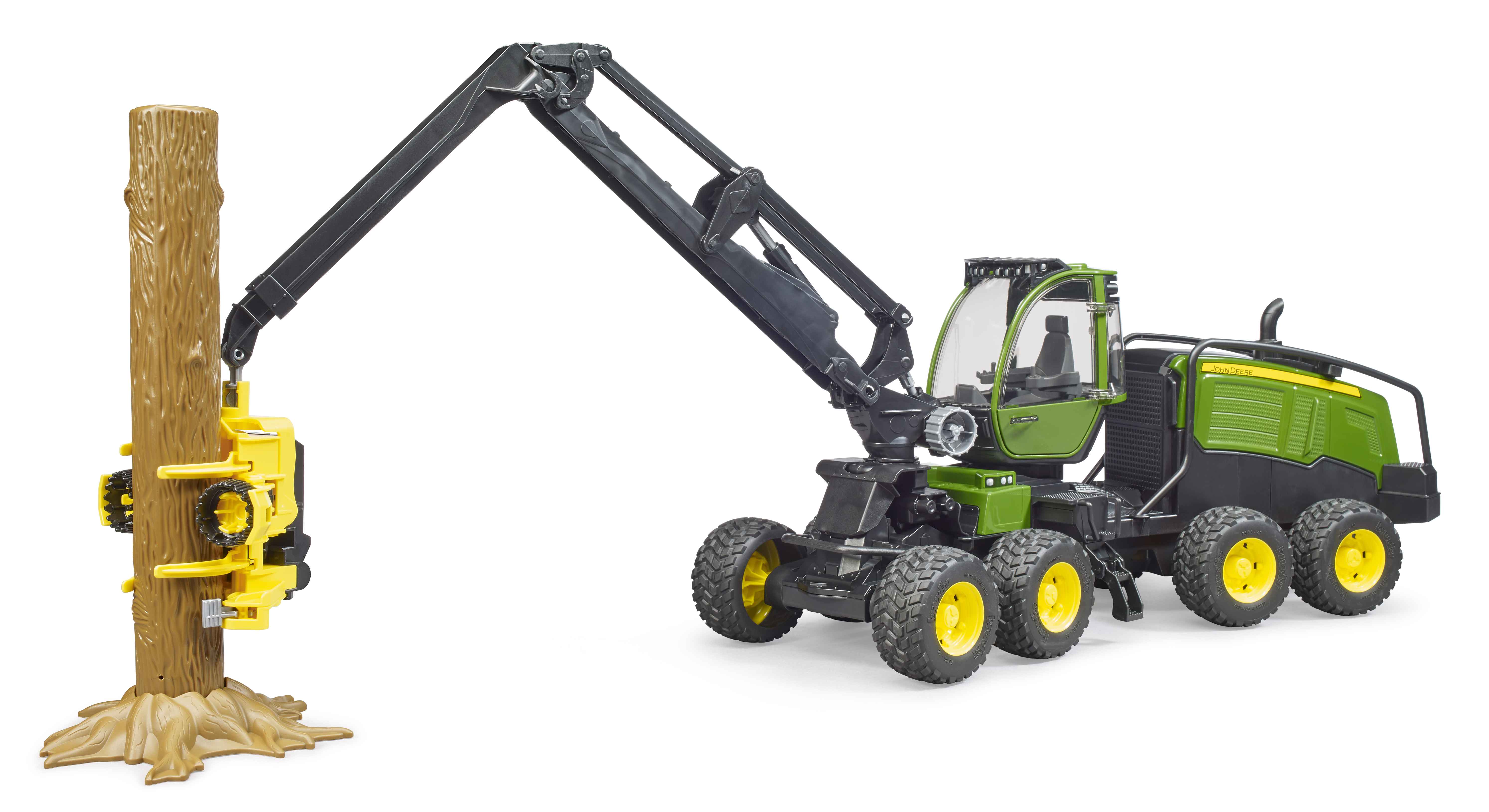 BRUDER 02135 - John Deere 1270G Harvester mit 1 Baumstamm BRUDER 02135 - John Deere 1270G Harvester mit 1 Baumstamm