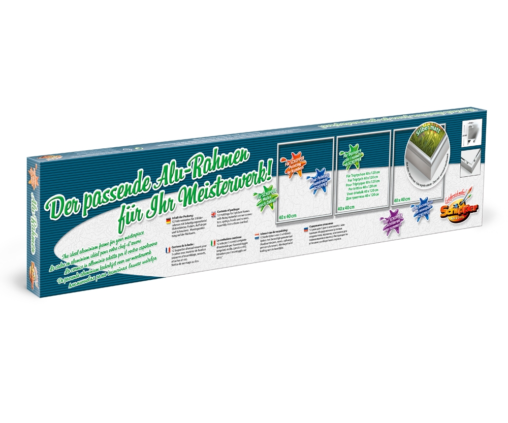Schipper MNZ - Alurahmen Tripty. Silber 120x40 cm