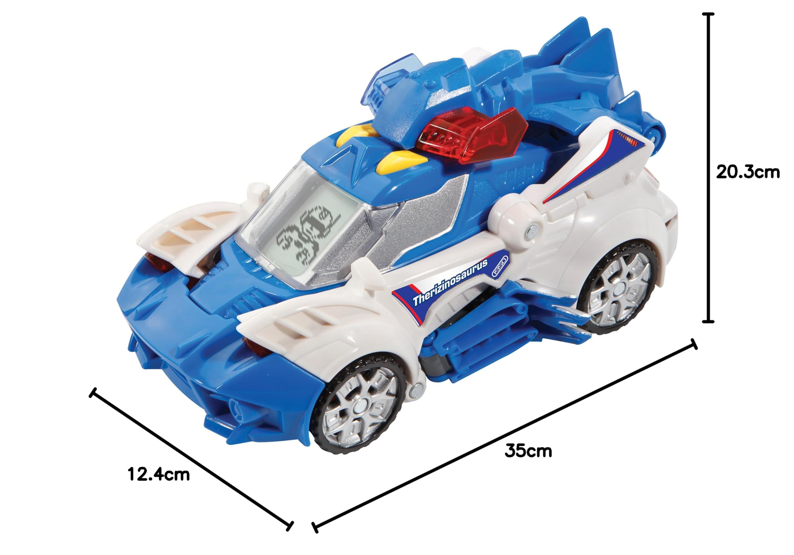 VTech Switch & Go Dinos Therizinosaurus 2-in-1 Transformer, ab 3 Jahren VTech Switch & Go Dinos Spinosaurus transformiert von Fahrzeug zu Dino, mit Sound, Licht und Motorgeräuschen, robustes Design, ab 3 Jahren, Rasenmäher, Pflanze, Werkzeug, Maschine, Rad