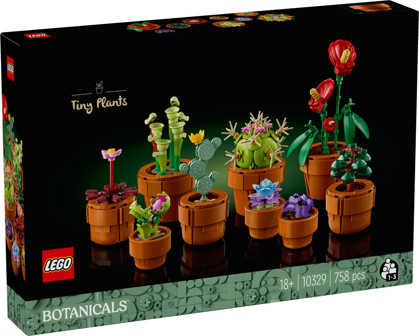 LEGO® icons Botanical Collection Mini Pflanzen V29 10329 Pflanze, Pflanze im Topf, Blume, Blumen-Arrangement, Topf