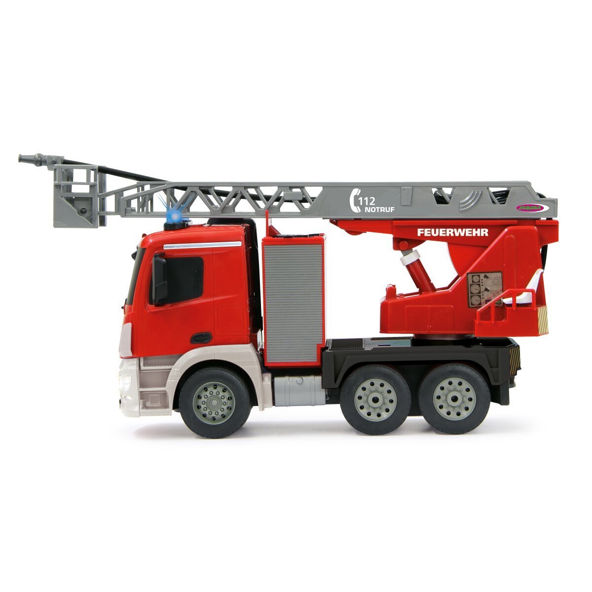 JAMARA Feuerwehr Drehleiter Mercedes-Benz Antos 1:20 2,4GHz mit Spritzfunktion ab 6 Jahren JAMARA Feuerwehr Drehleiter Mercedes-Benz Antos 1:20 2,4GHz mit Spritzfunktion ab 6 Jahren