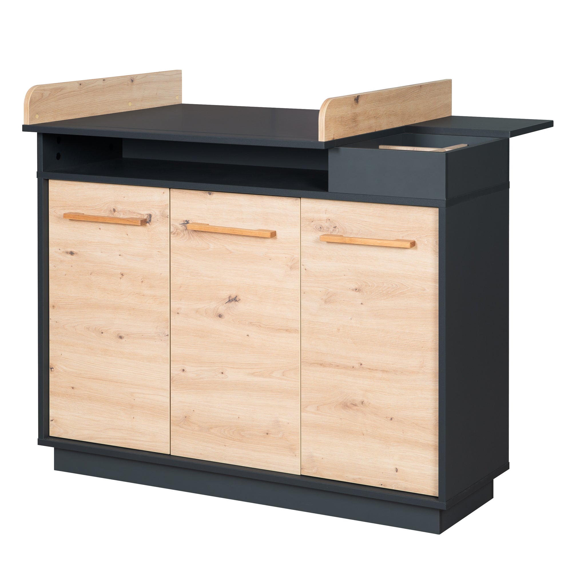 Roba 1731849 Wickelkommode breit Lenn anthrazit - Bild 1 Roba 1731849 Wickelkommode breit Lenn anthrazit - anthrazit - Wickelkommode breit - Produktbild 1