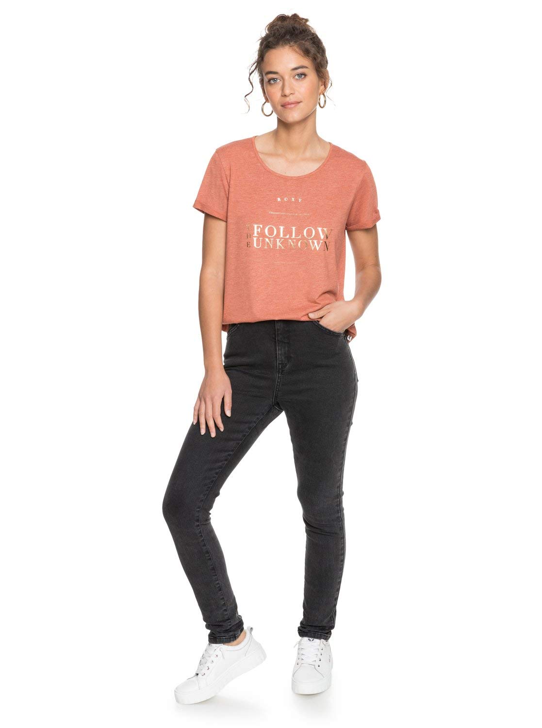 Roxy Call It Dreaming - Damen-T-Shirt in Coral GR. M Roxy Call It Dreaming - Damen-T-Shirt in Coral GR. M