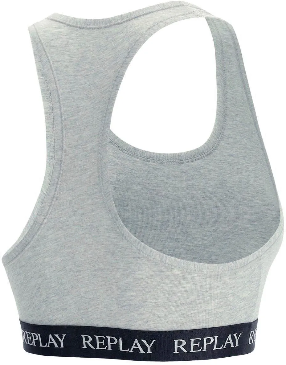 REPLAY Damen BH Racerback I101300GB – Grau/Schwarz GR. L REPLAY Damen BH Racerback I101300GB – Grau/Schwarz GR. L