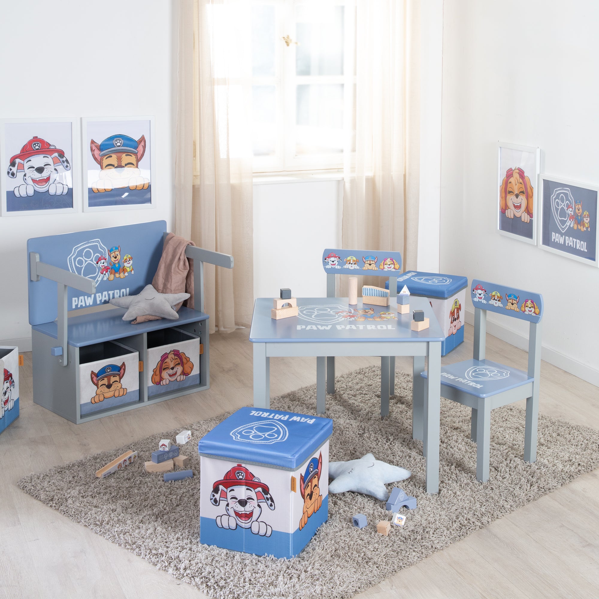 Roba 50713PW3 Kindersitzgruppe Paw Patrol blau – Spielmöbel - Bild 2 Roba 50713PW3 Kindersitzgruppe Paw Patrol blau – Spielmöbel - Produktbild 2