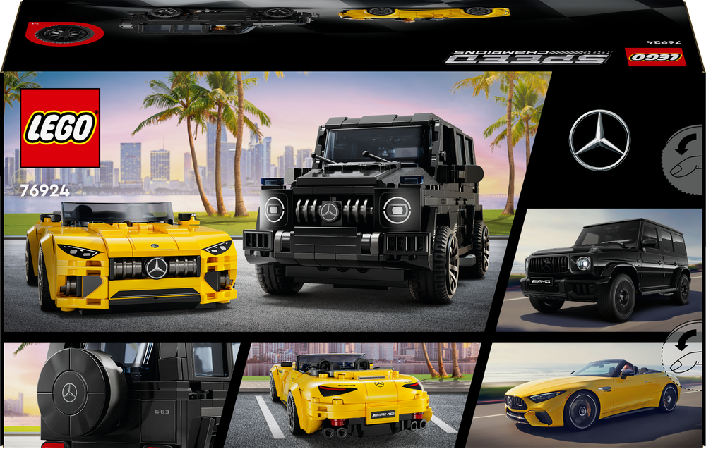 LEGO® Speed Champions Mercedes-AMG G 63 & Mercedes-AMG SL 63 76924 Rad, Sprach, Leichtmetallfelge, Auto, Reifen