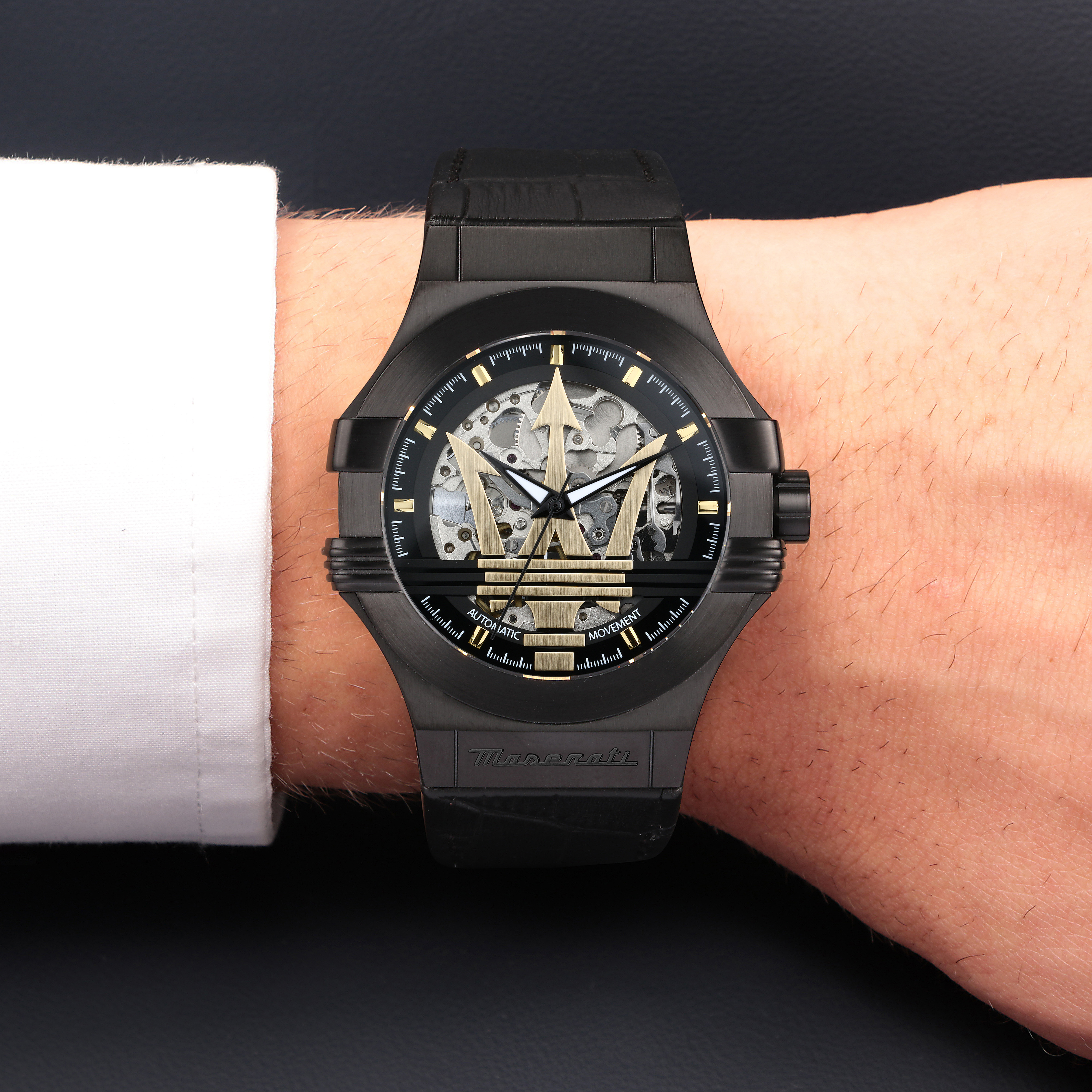 Maserati Potenza Herrenuhr Automatik 42mm Schwarz Maserati Potenza Herrenuhr Automatik 42mm Schwarz