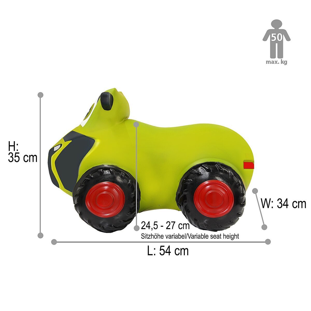 JAMARA Claas Hüpftraktor HoppyDoo mit Pumpe ab 12 Monaten JAMARA Claas Hüpftraktor HoppyDoo mit Pumpe ab 12 Monaten