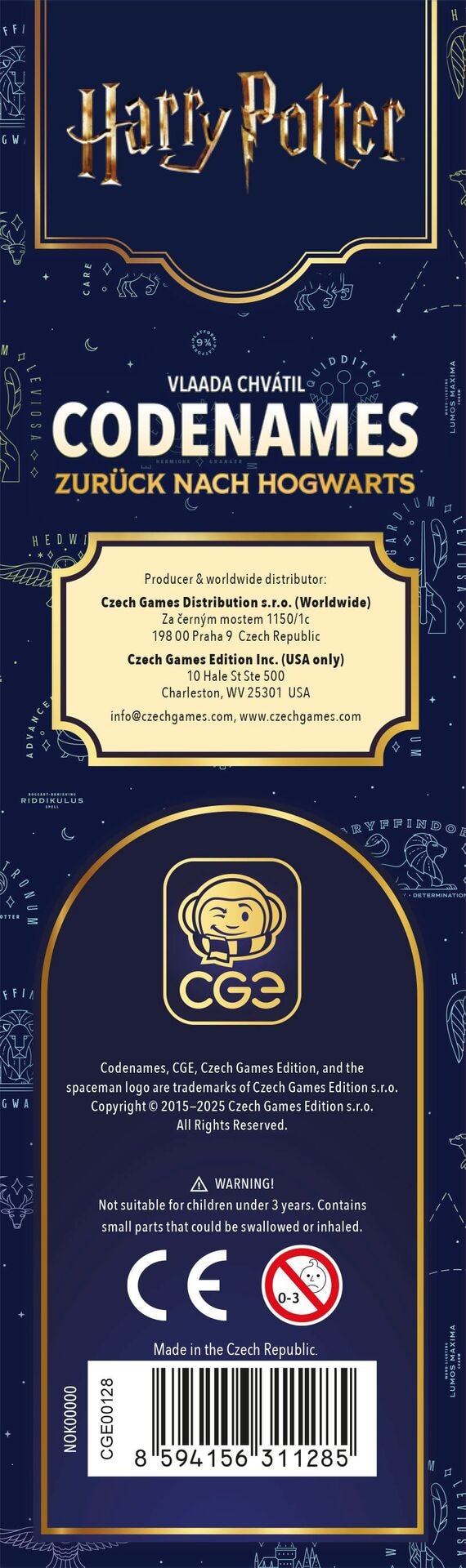Produktfoto - HeidelBÄR Games GmbH - Codenames Back to Hogwarts - Modell HEIDELBÄR CZ210