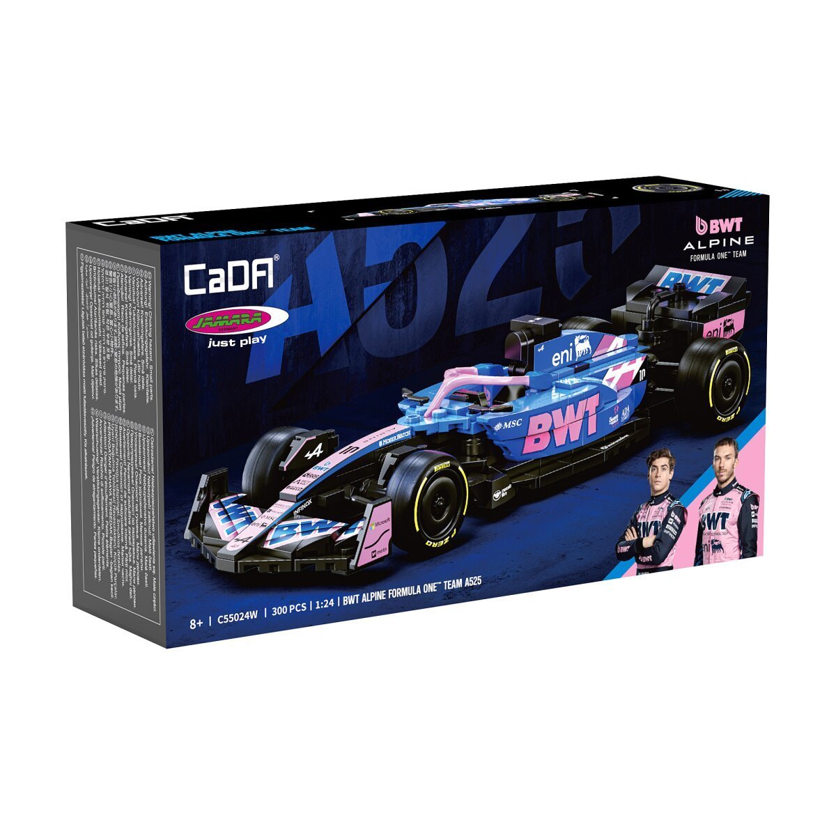 JAMARA CaDA BWT Alpine Formula One™ Team A525 1:24 blau Bricks ab 8 Jahren