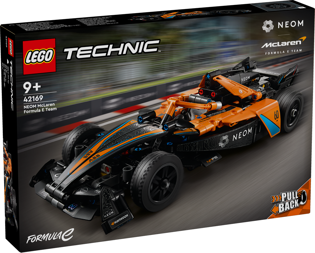 LEGO 42169 NEOM McLaren Formula E Race Car LEGO, 42169, NEOM, McLaren, Formula, E, Race, Car, Auto, Formel Eins, Rennwagen, Fahrzeug, Rad