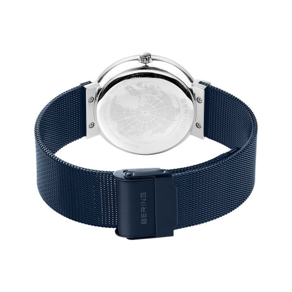 Bering 11435-387 Damenuhr, Milanaise/Keramik, Blau