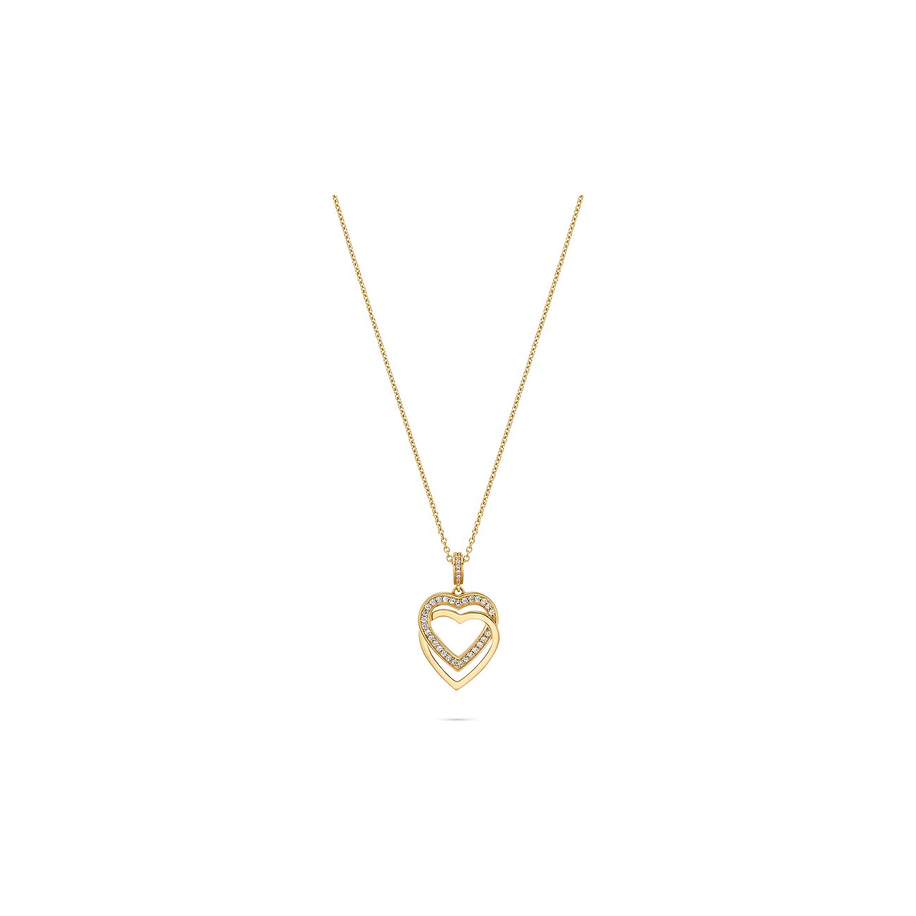 JETTE S.88336071 KETTE M. HERZANHÄNGER, GELBGOLD