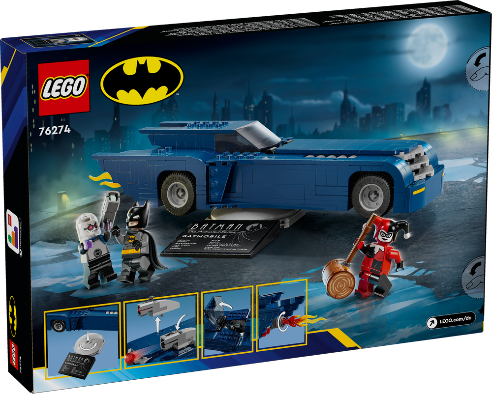 LEGO® DC Batman™ im Batmobil™ vs. Harley Quinn™ und Mr. Freeze™ 76274 Maschine, Rad, Coupé, Sportwagen, Leichtmetallfelge