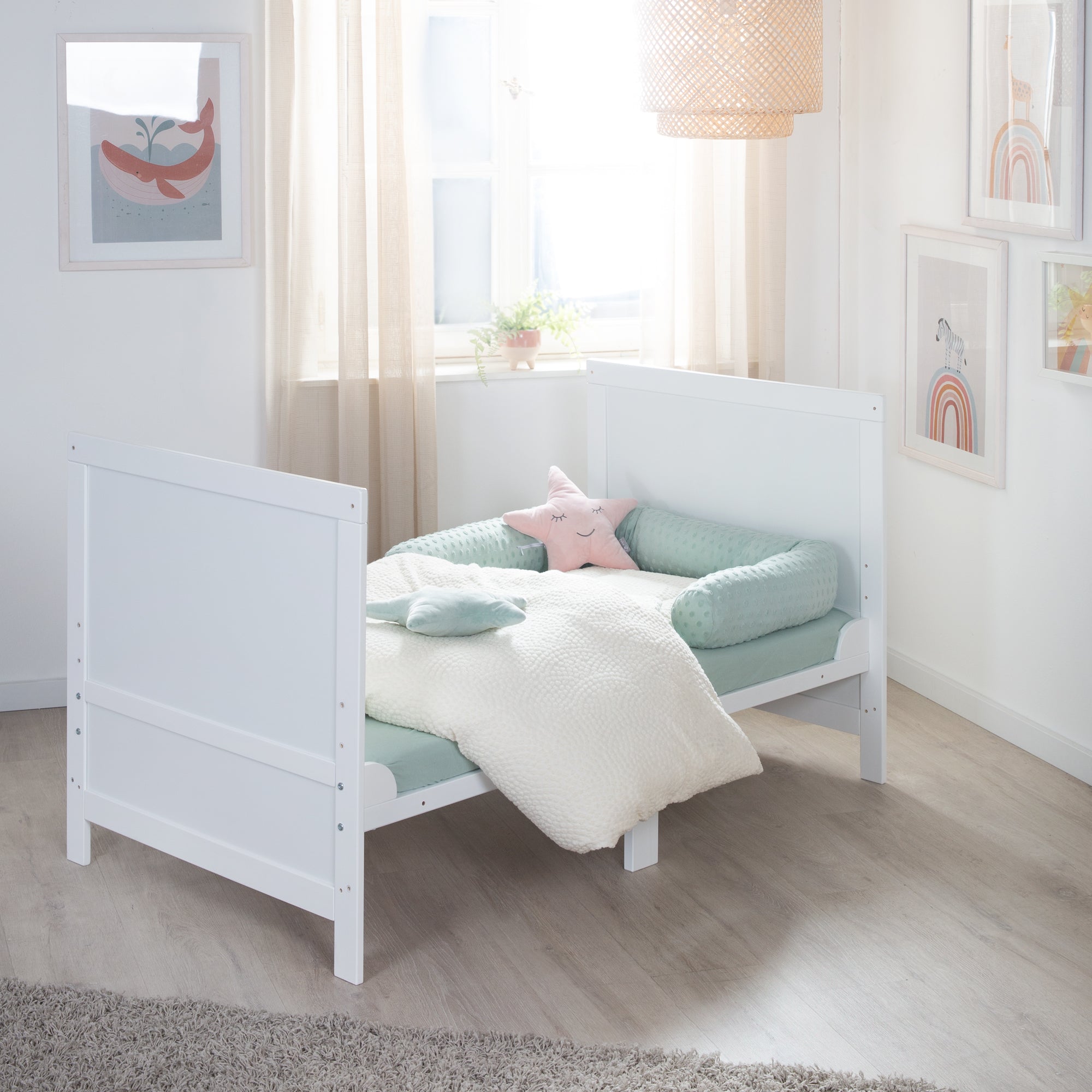 Roba 0194WEM Kombi-Kinderbett 70x140 cm + Matratze weiß – Komplettbettsets & Einzelbetten - Bild 12 Roba 0194WEM Kombi-Kinderbett 70x140 cm + Matratze weiß – Komplettbettsets & Einzelbetten - Produktbild 12