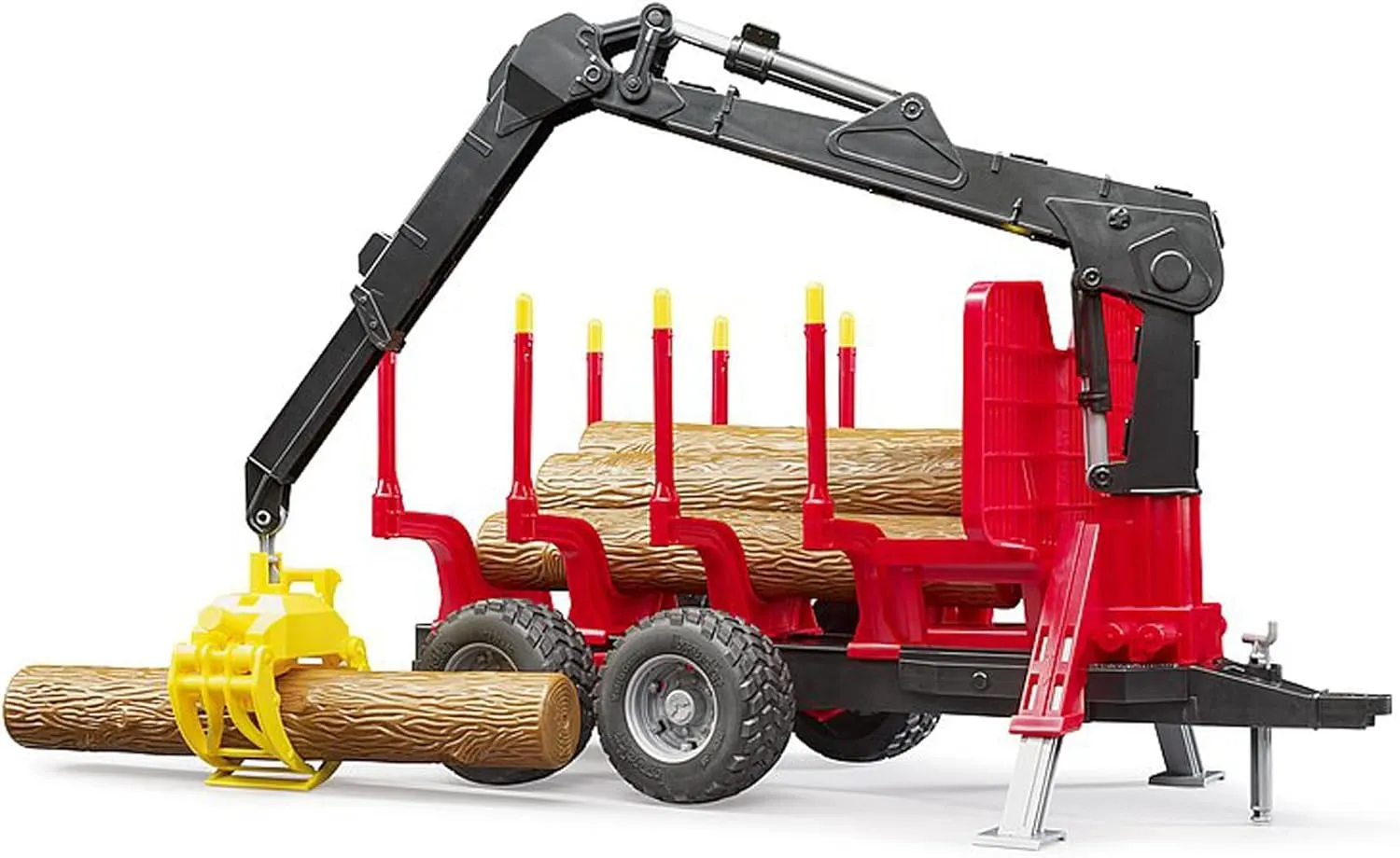 BRUDER 02252 - Rückeanhänger mit Ladekran, 4 Baumstämmen und Holzgreifer BRUDER 02252 - Rückeanhänger mit Ladekran, 4 Baumstämmen und Holzgreifer