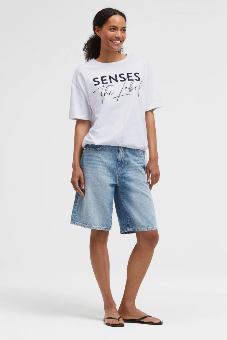 SENSES T-Shirt TOM:BE mit Tunnelzugsaum opticwhite SENSES T-Shirt TOM:BE mit Tunnelzugsaum opticwhite