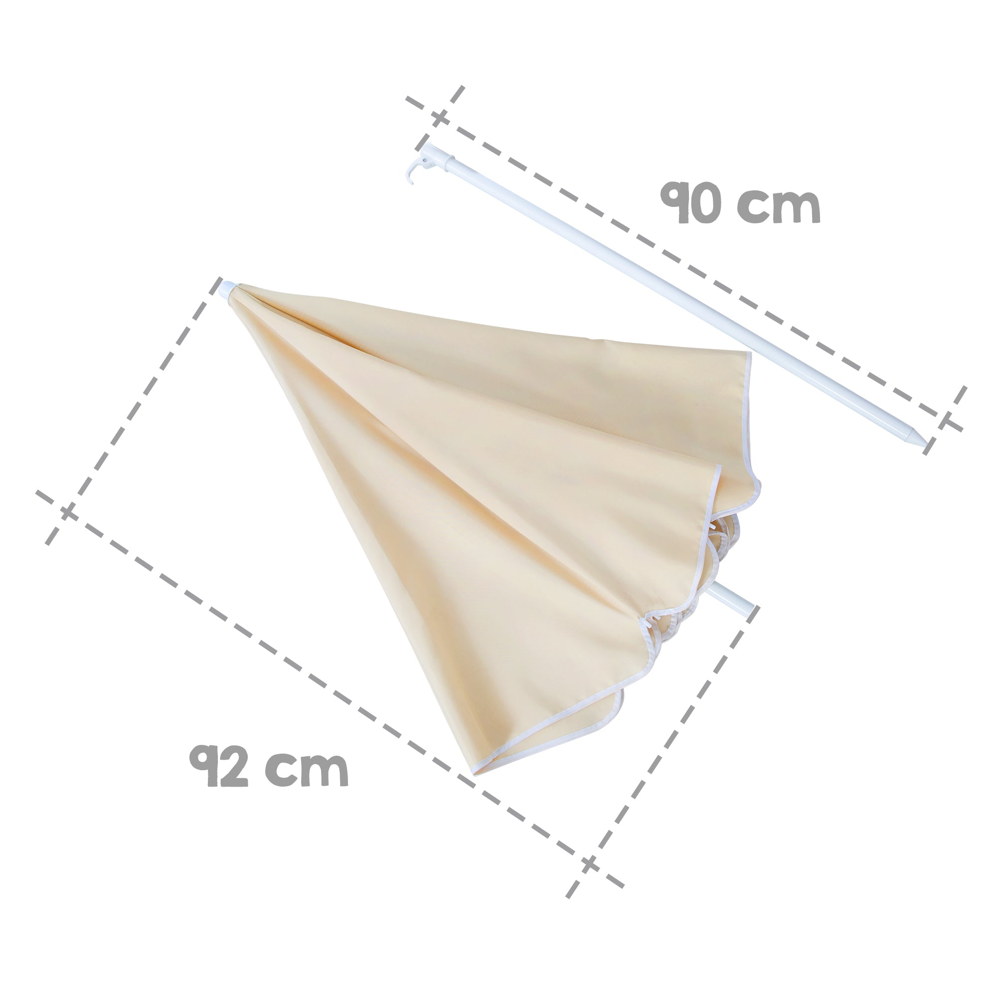 Roba 456023GA Schirm Set beige – Outdoor + - Bild 3 Roba 456023GA Schirm Set beige – Outdoor + - Produktbild 3