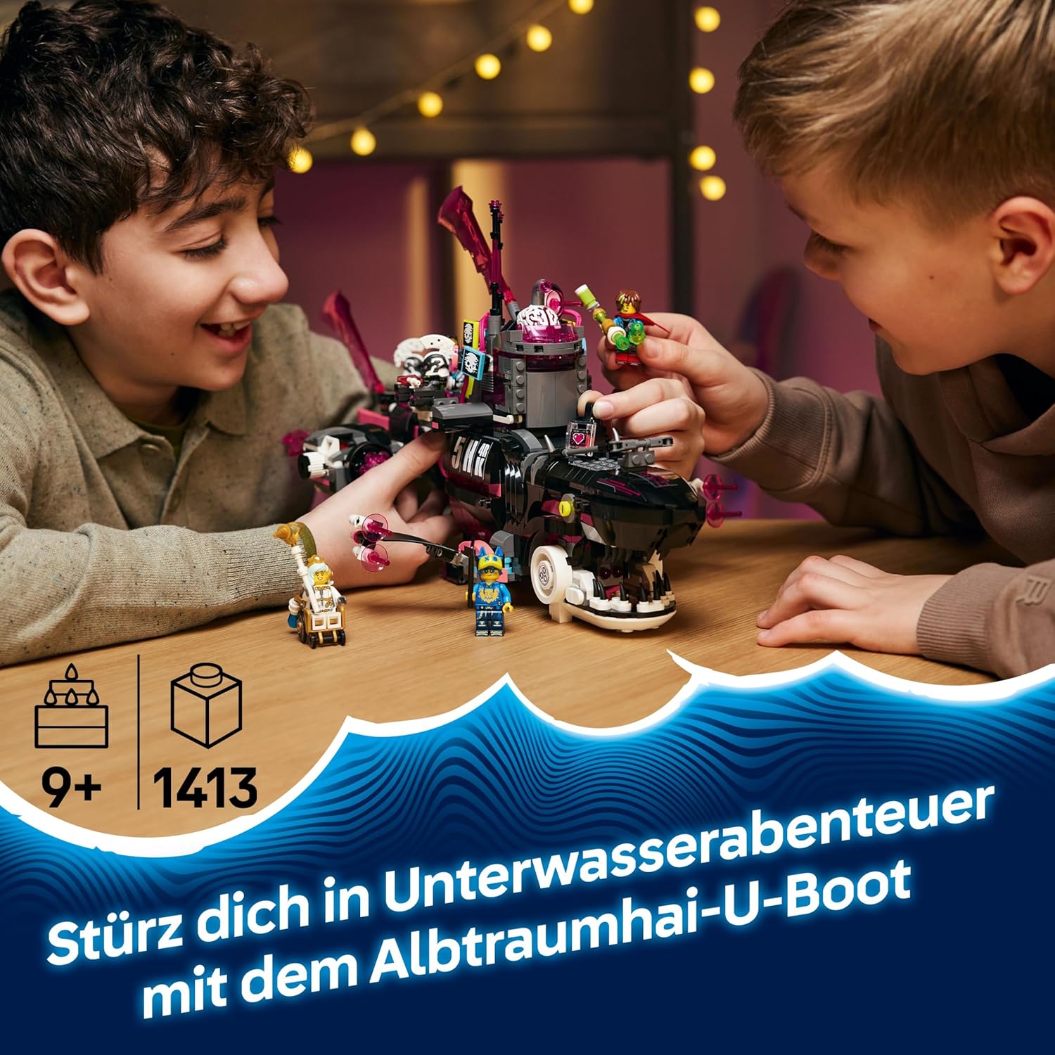 LEGO® DREAMZzz 71500 Albtraumhai U-Boot Werbung, Junge, Kind, Männlich, Person