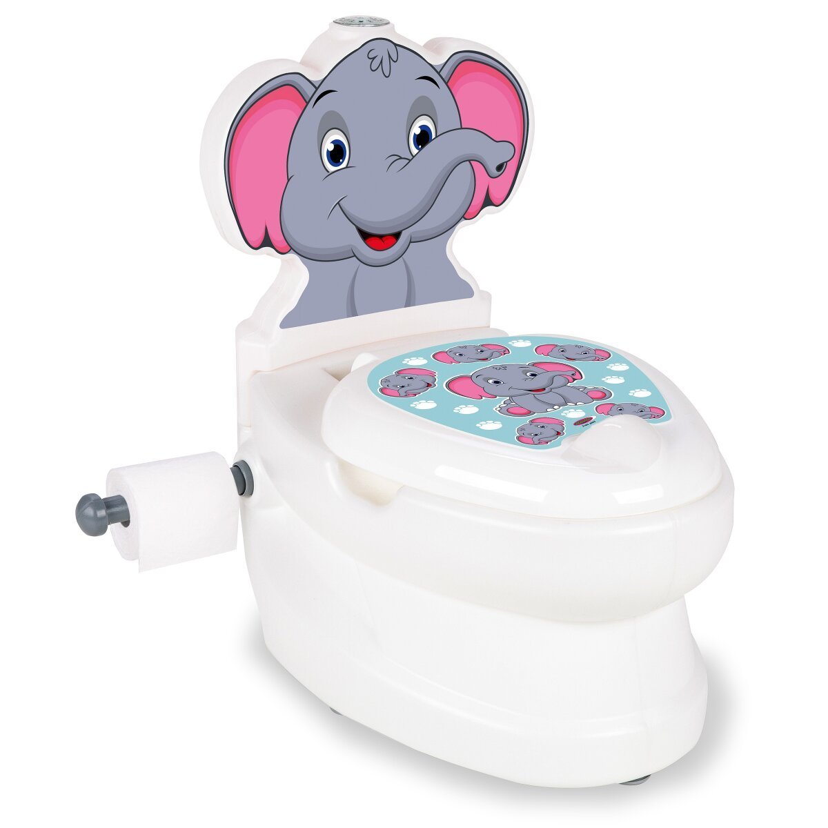 JAMARA Meine kleine Toilette Elefant mit Spülsound und Toilettenpapierhalter ab 18 Monaten
