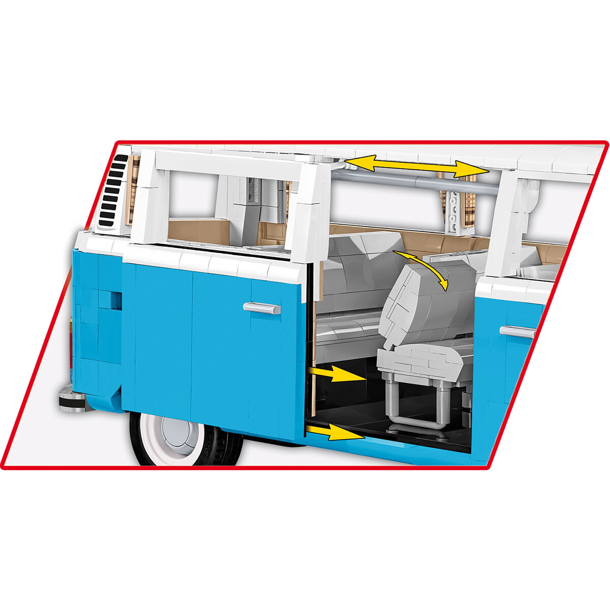 COBI 24362 - VW Transporter T2B BUS SCALE 1:12 - Bild 11