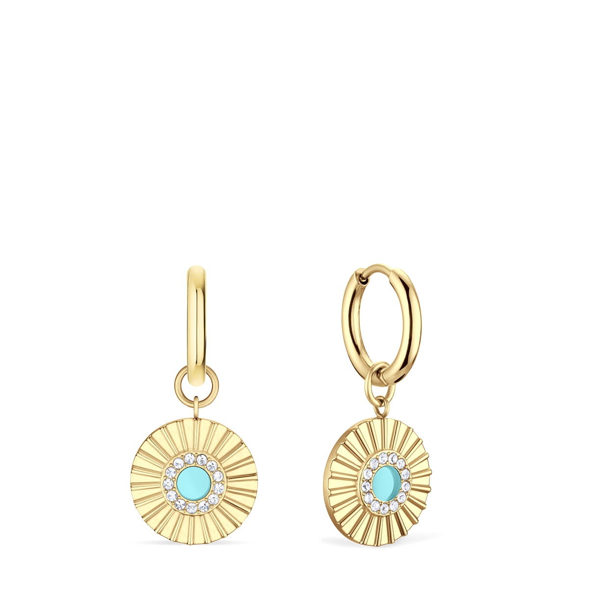Bering 465-765-Gold-Arctic Set, Damen, Kette & Ohrringe, Gold, Blau