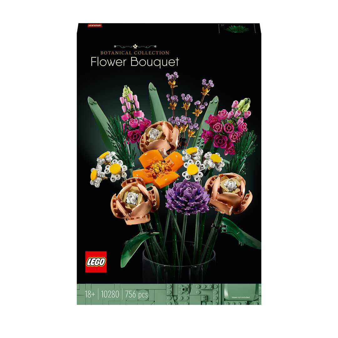 LEGO, Creator, Expert, Blumenstrauß, 10280, Blume, Blumen-Arrangement, Blumenstrauß, Werbung, Florales Design LEGO Creator Expert Blumenstrauß 10280