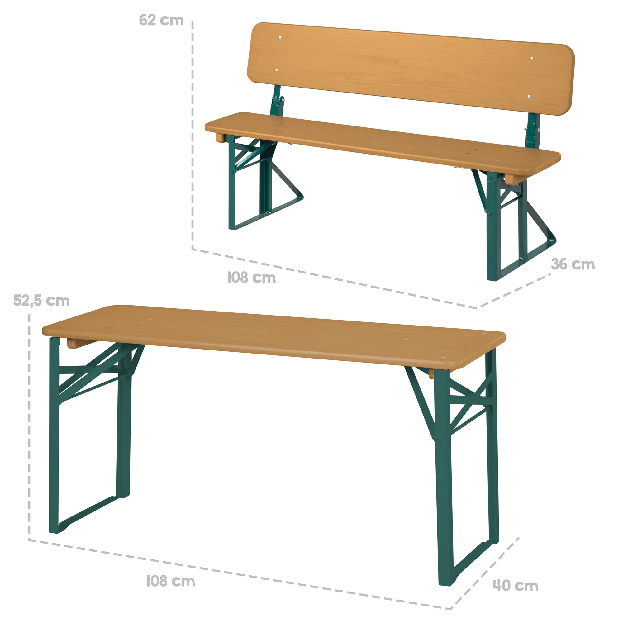 Roba 457009NA Kinderparty-Garnitur mit Lehne natur lackiert – Outdoor FSC - Bild 3 Roba 457009NA Kinderparty-Garnitur mit Lehne natur lackiert – Outdoor FSC - Produktbild 3