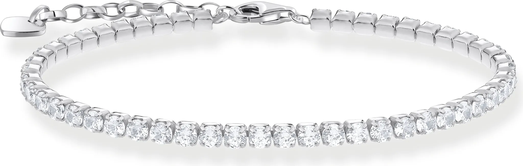 Thomas Sabo Armband Tennisarmband mit weißen Steinen A2167-051-14-L19V