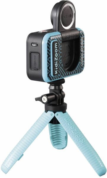 VTech KidiZoom Video Studio HD Kinderkamera mit Greenscreen & HD-Video, ab 5 Jahren VTech KidiZoom Video Studio HD mit Selfie-Linse, Greenscreen, 3 Spielen & 20 Hintergründen, HD-Video bis 720p, 5 MP Kamera, 4× Zoom, Mini-Stativ & USB-Akku, ab 5 Jahren,