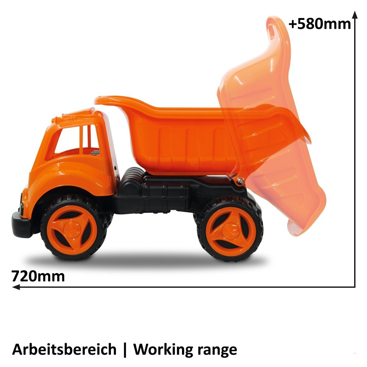 JAMARA Sandkastenauto Dump Truck XL orange ab 12 Monaten